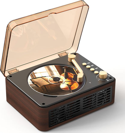 Portable CD Player Bluetooth with Speakers - Desktop CD Players for Home, Built